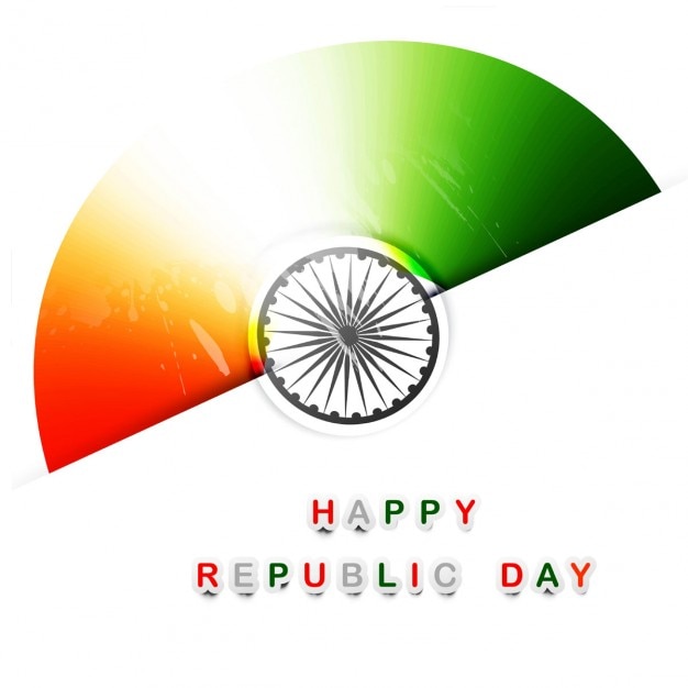Free Vector modern indian flag color design