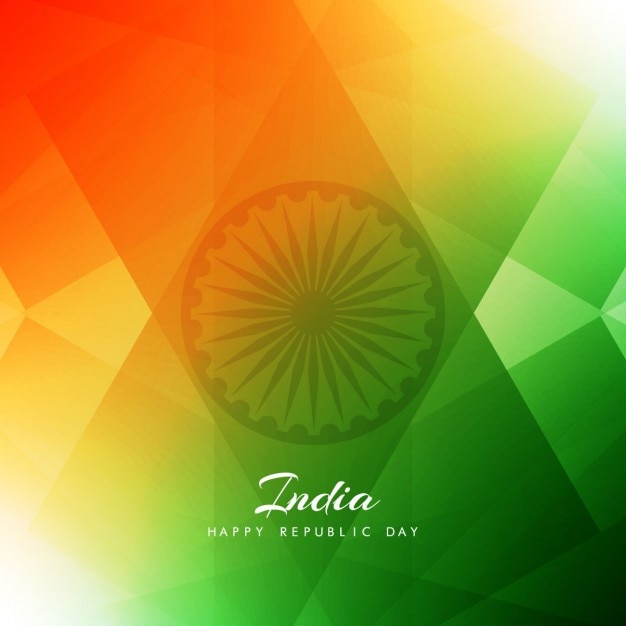 Free vector modern indian flag design