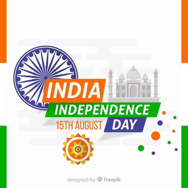 Modern indian independence day background