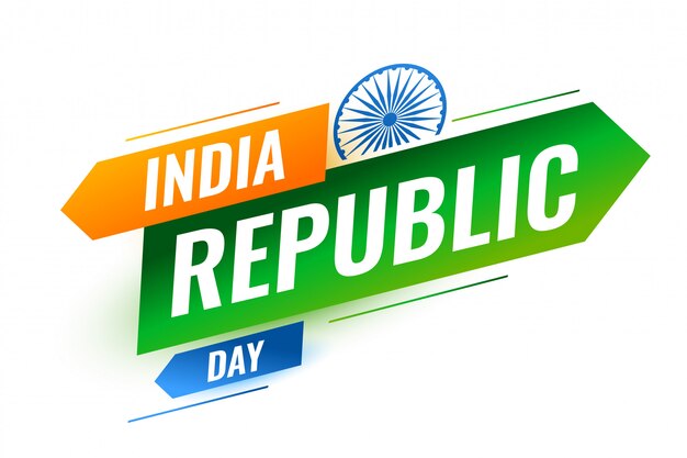 Modern indian republic day creative design