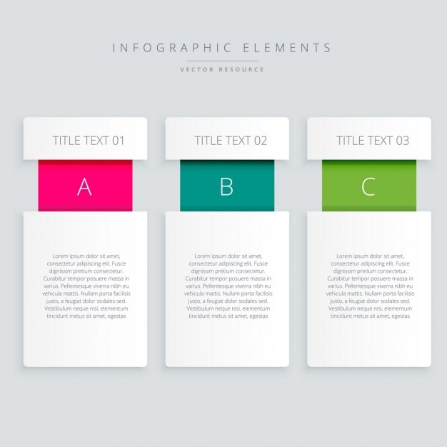 Free vector modern infographic banners