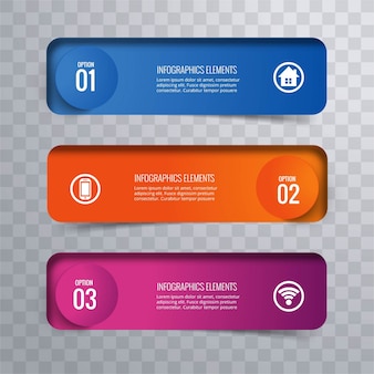 Modern infographic banners