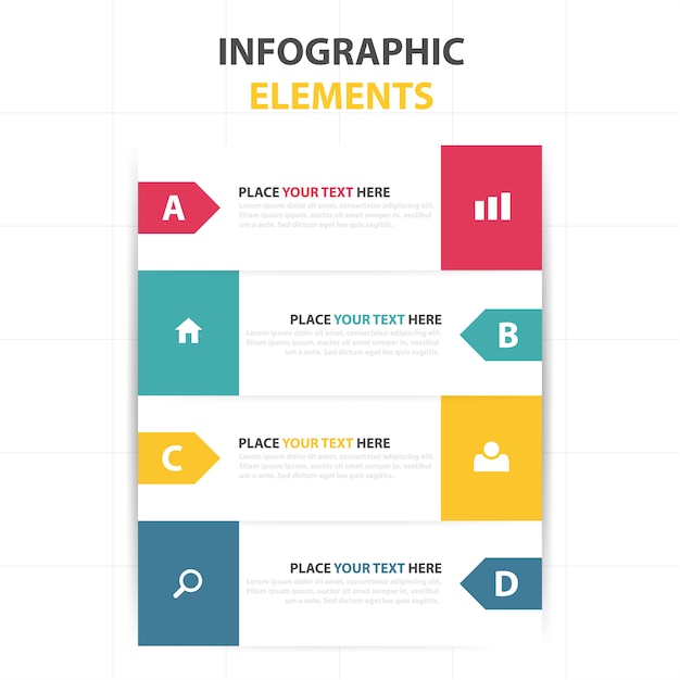 Colorato abstract business modello di infographic