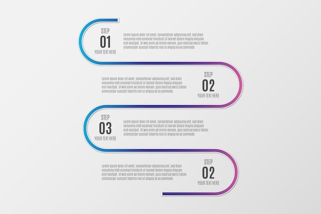 Modern infographic colorful template