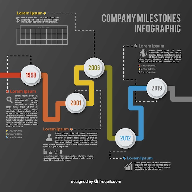 Vettore gratuito progettazione infografica moderna