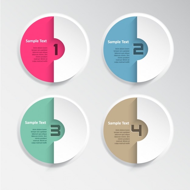 Moderno infografica layout collection