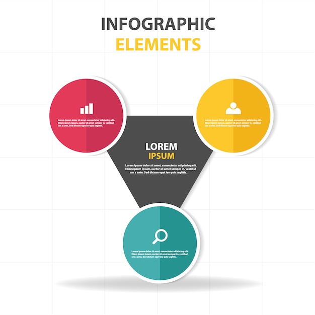 Free vector modern infographic template