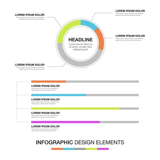 Modern infographic template