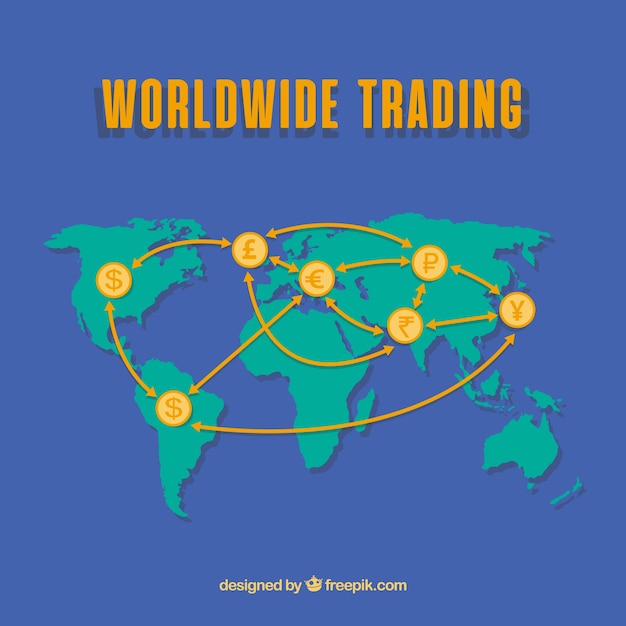 Modern international trade concept