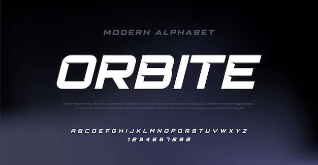Современный курсивный шрифт алфавита типография шрифты городского стиля для спортивных технологий логотип цифрового фильма