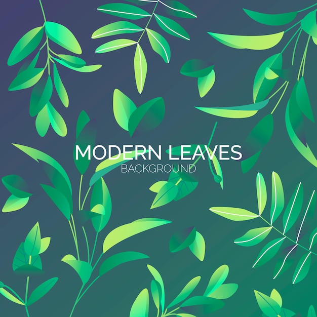 Modern Leaves Background