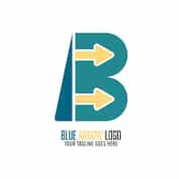 Free vector modern letter b logo