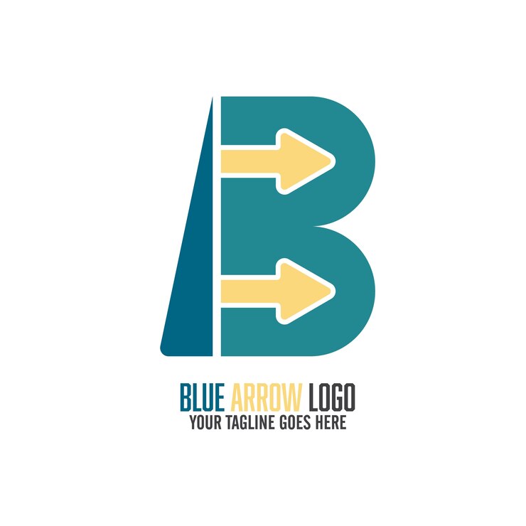 Free Vector modern letter b logo