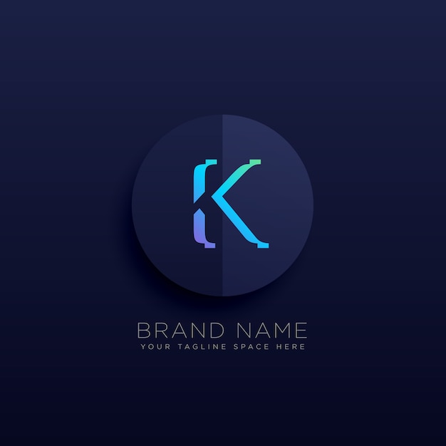 Modern letter k logo concept