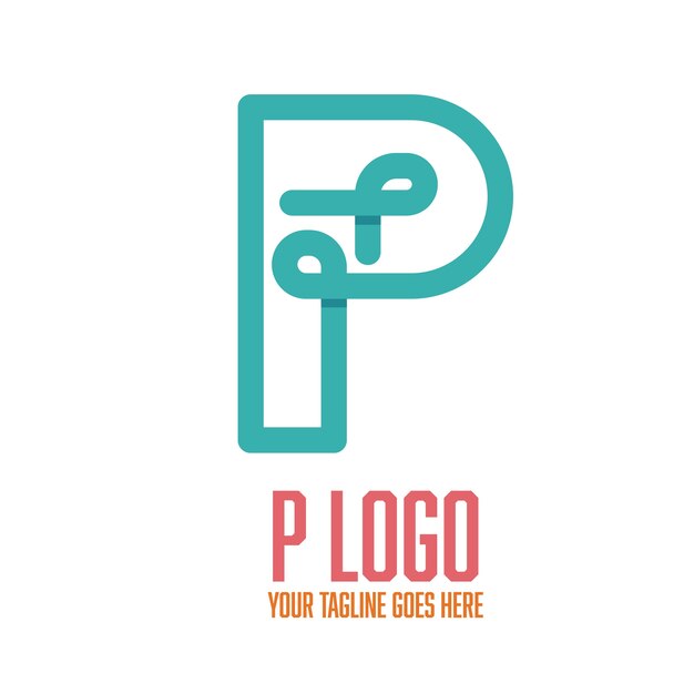 p logo flat