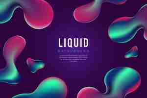 Free vector modern liquid background