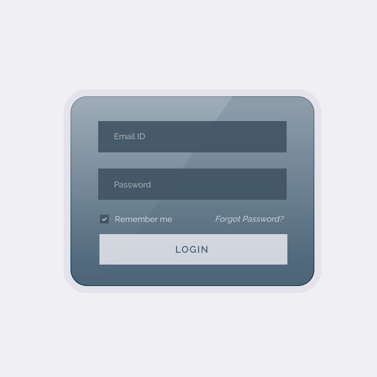 Free Vector modern login form template