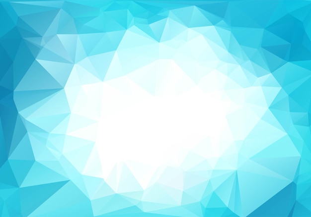 Современный низкополигональный светло-голубой треугольный фон
