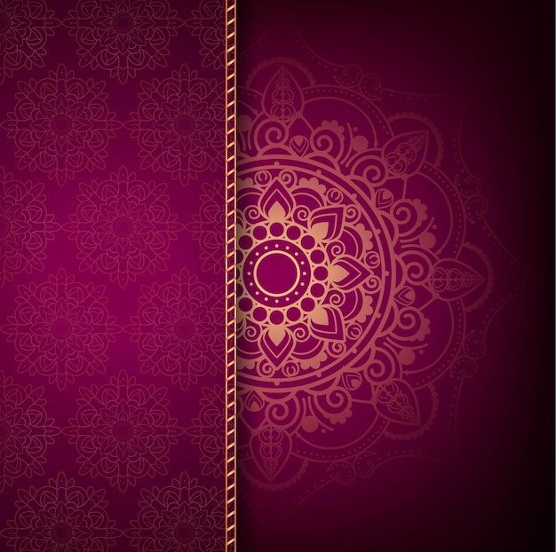 Free vector modern luxury mandala background