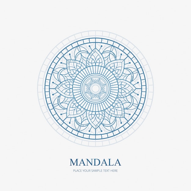 Free vector modern mandala background