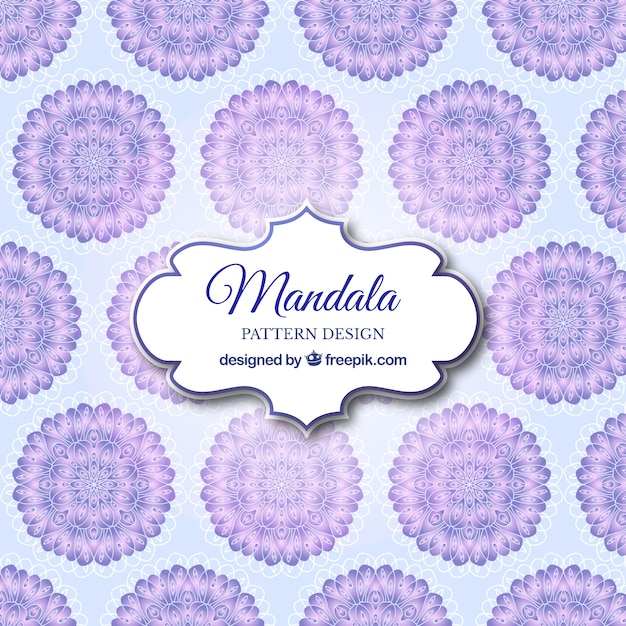 Modern mandala pattern background