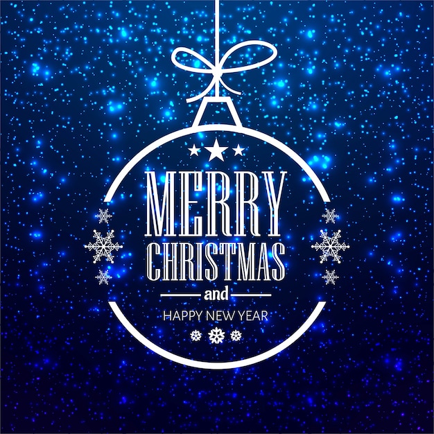 Free vector modern merry christmas background