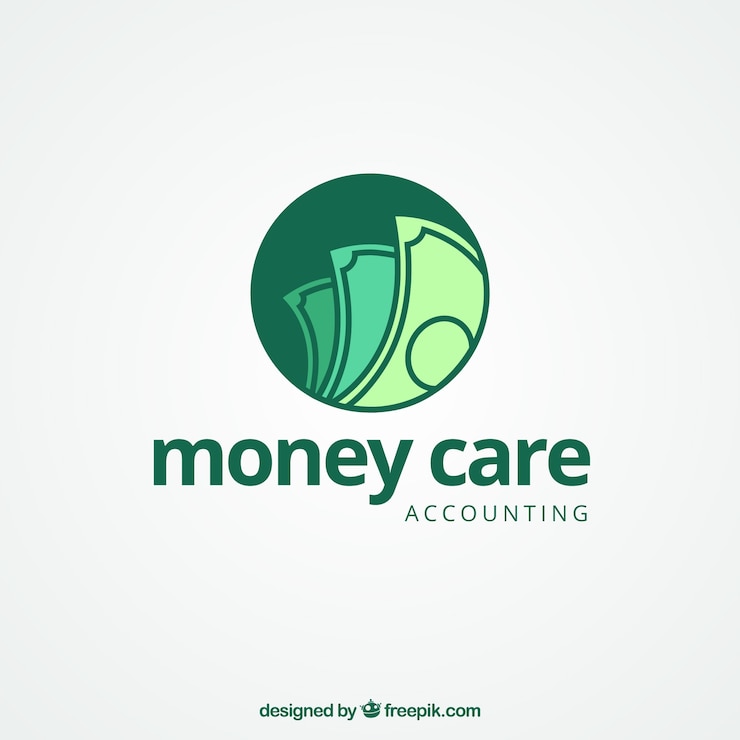Free Vector modern money logo concept