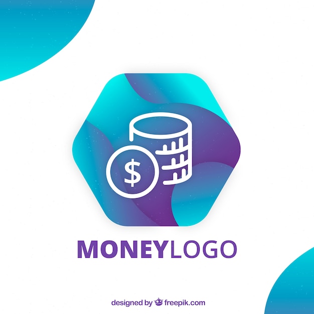 Modern money logo concept