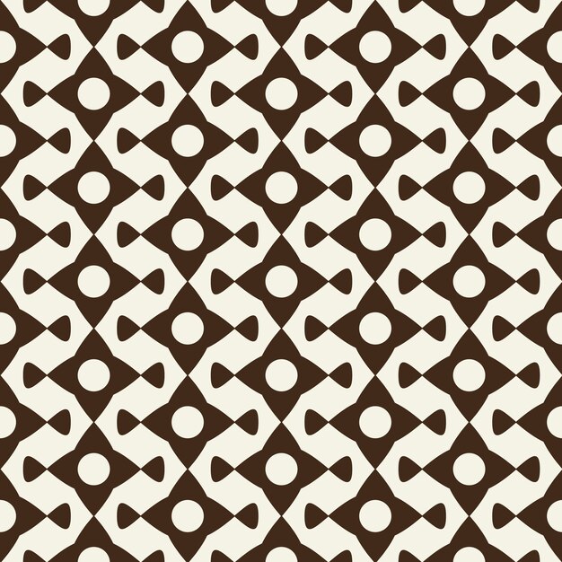 Modern Monochrome Geometric Ornament From Abstract Elements