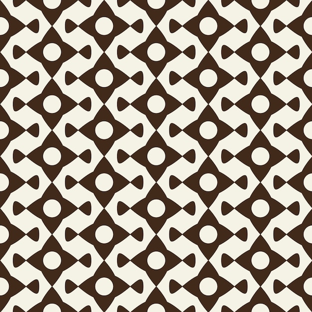 Modern Monochrome Geometric Ornament From Abstract Elements