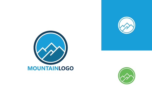 Modern mountain logo template design vector, emblem, design concept, creative symbol, icon