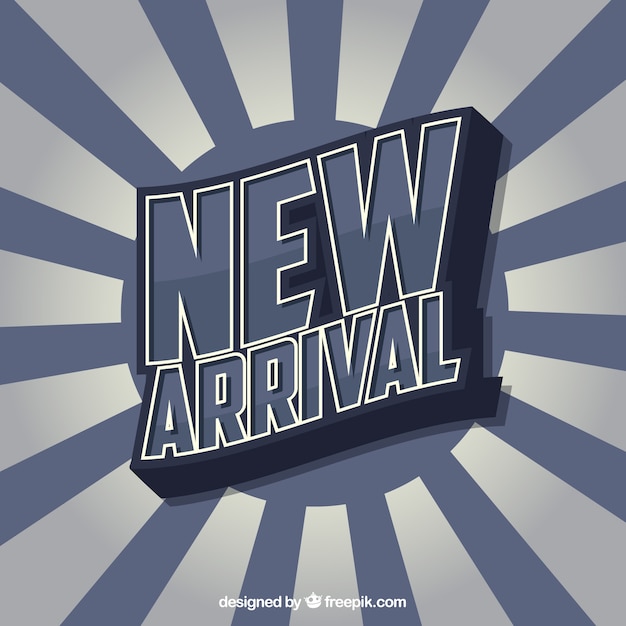 Free vector modern new arrival composition with realistic design