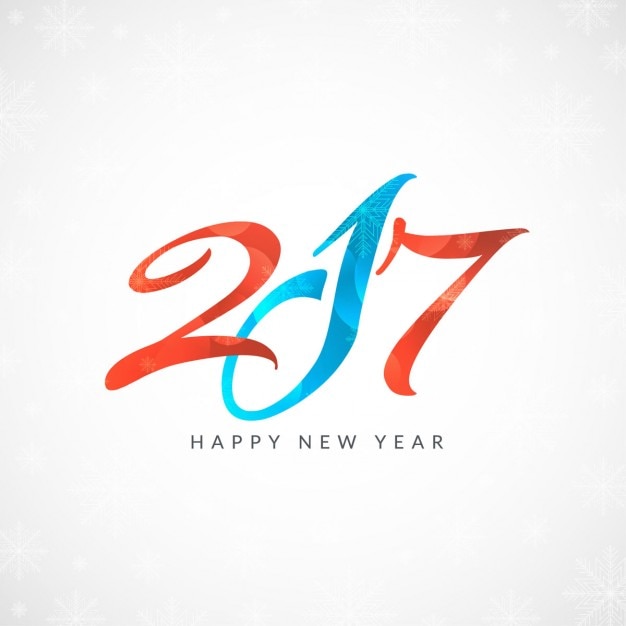 Free vector modern new year 2017 background