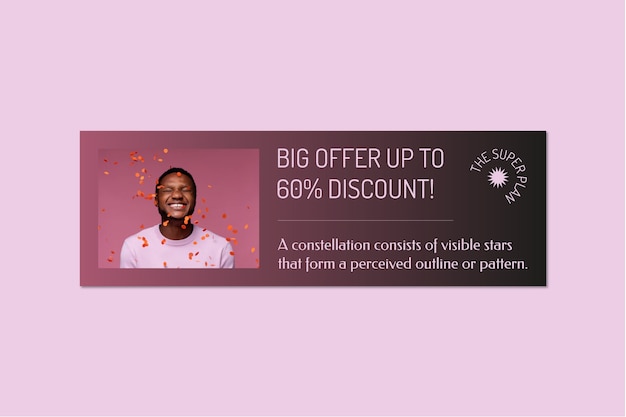 Modern offer & discounts email banner