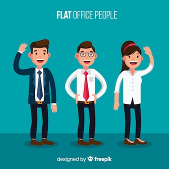 フラット​デザイン​の​現代​オフィス​の​人々​の​構成