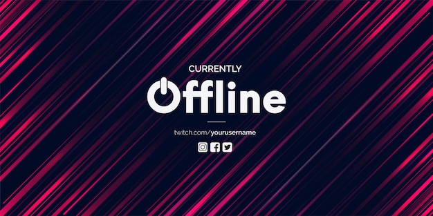 Modern Offline Twitch Banner