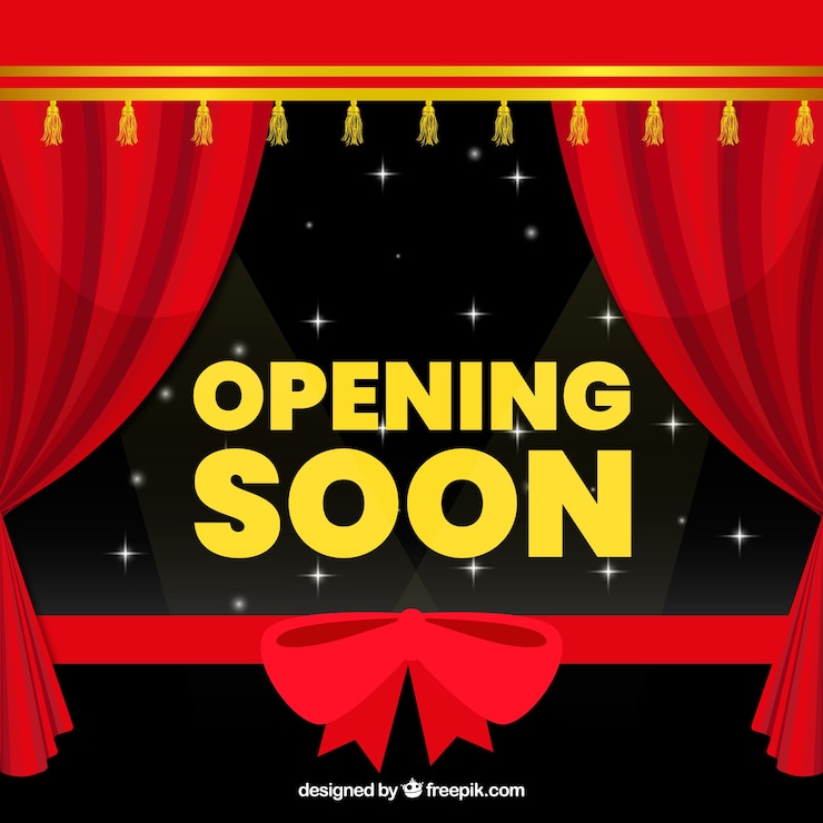 Free Vector modern opening soon composition with flat design