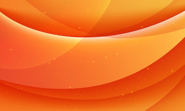 Free Vector  modern orange abstract background with waves or wavy pattern. 
