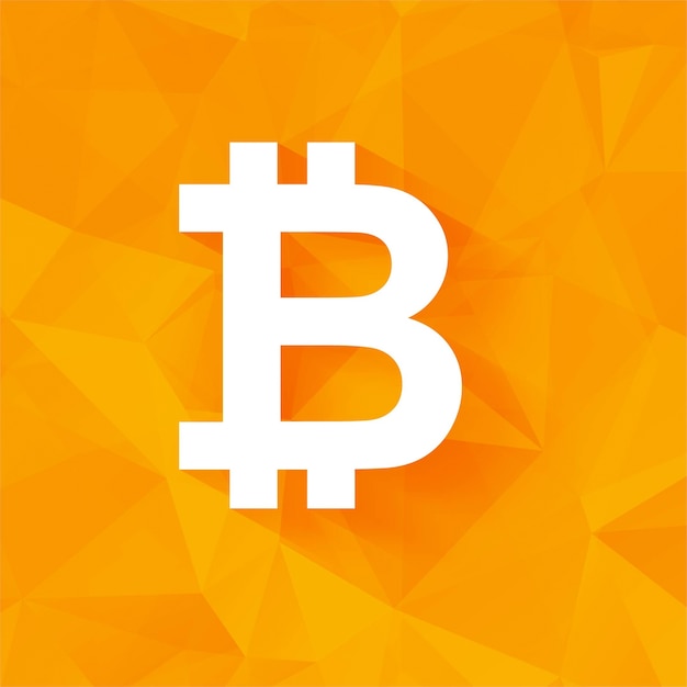 Modern orange bitcoin background