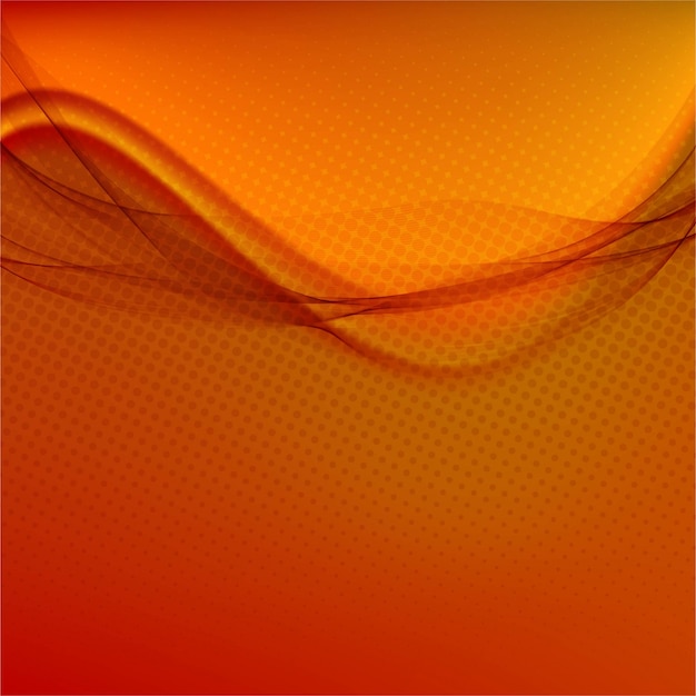 Modern orange wavy background