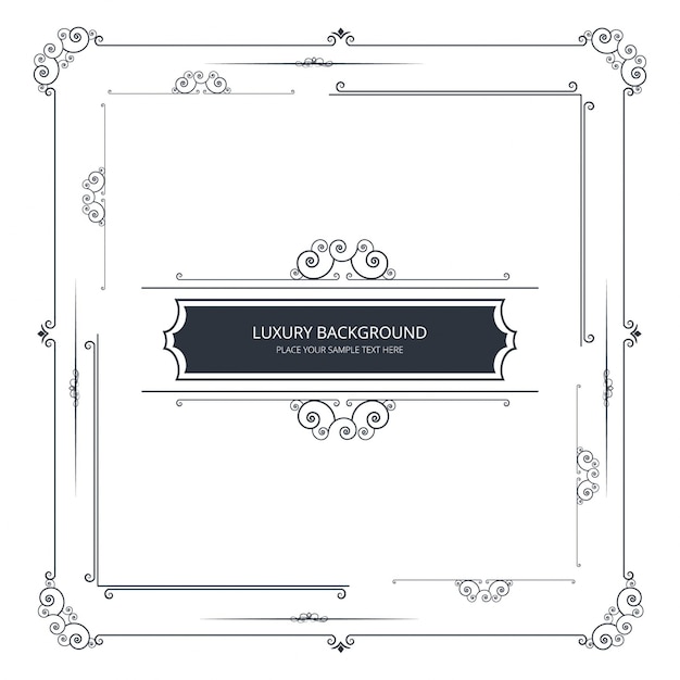 Free vector modern ornamental frame design