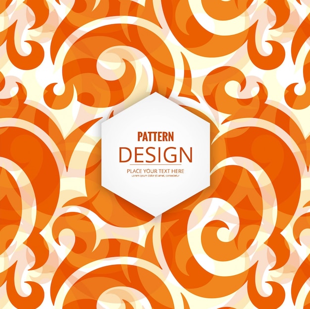 Free vector modern ornamental orange background