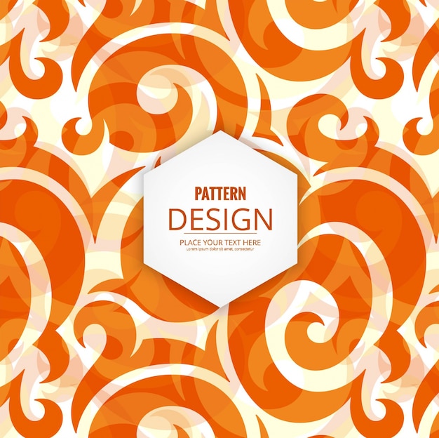 Modern ornamental orange background