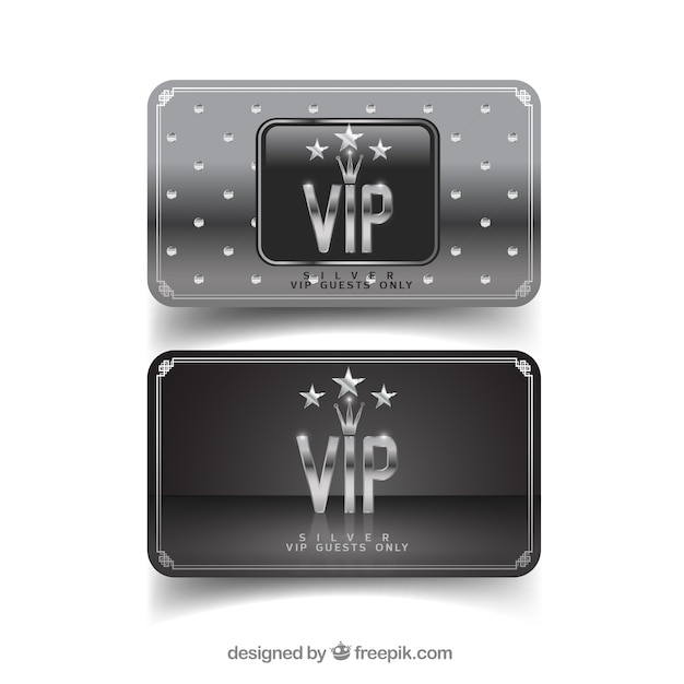 Бесплатное векторное изображение Современный пакет серебряных визитных карточек со звездами