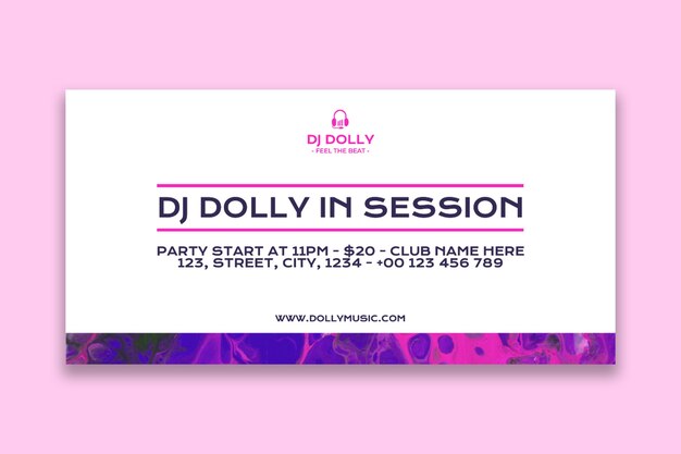 Modern pink dj molly twitter post