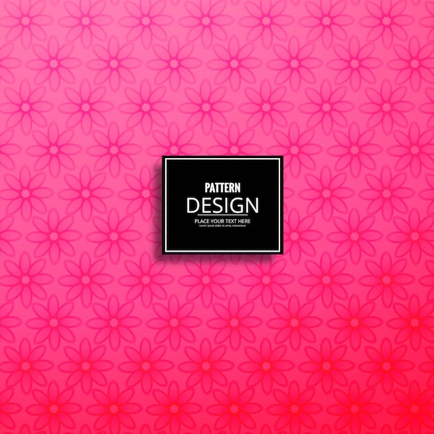 Free vector modern pink pattern background