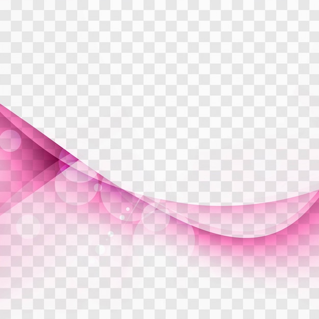 Free vector modern pink transparent wave background