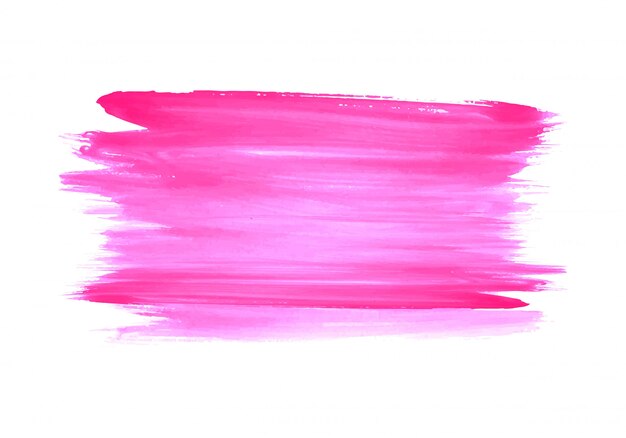 モダンなピンクの水彩ストローク