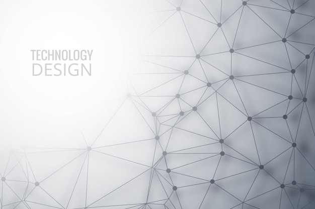 Modern polygon technology background