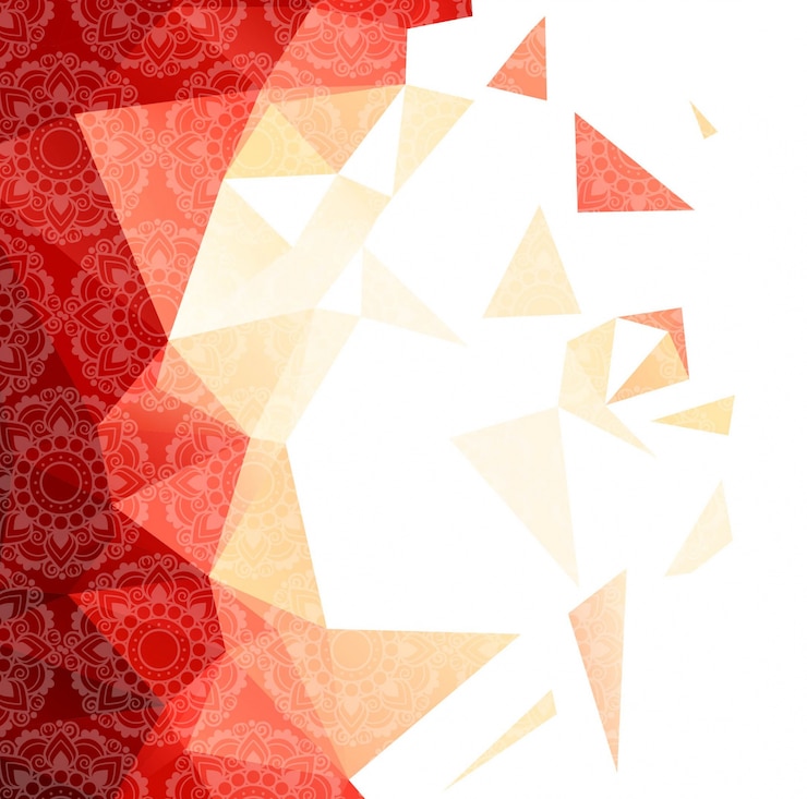 मुफ़्त वेक्टर modern polygonal mandala background